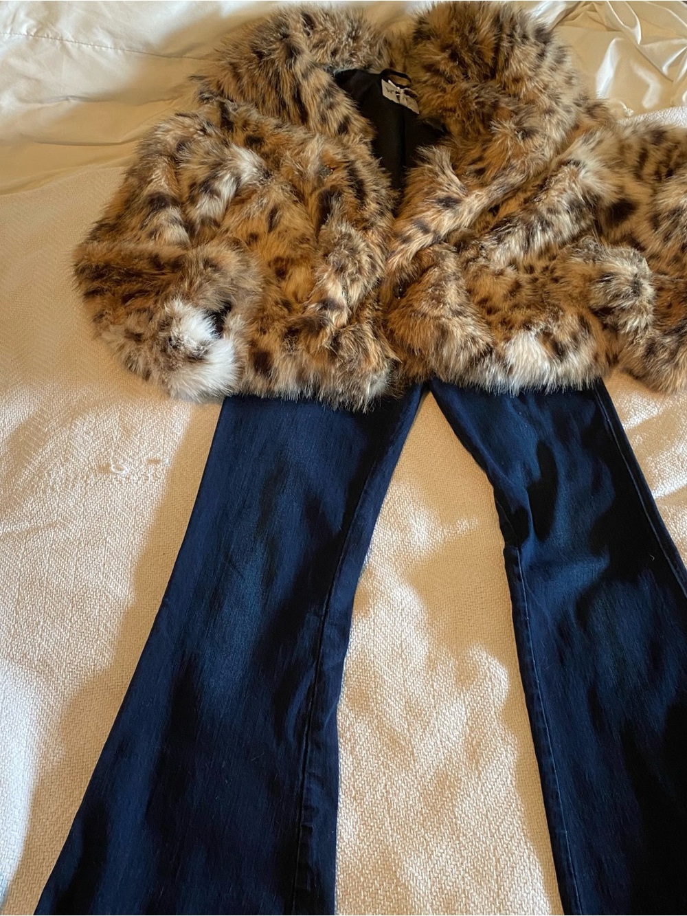 NWT Jessica Simpson SUPER SOFT Fur Jacket Leopard-Print - Picture 5 of 10